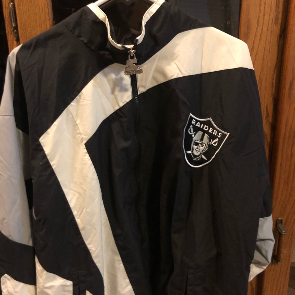 vintage Raiders Starter zip up Windbreaker